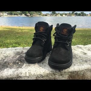 Traditional Black Timberland Boots Toddler Sz 5